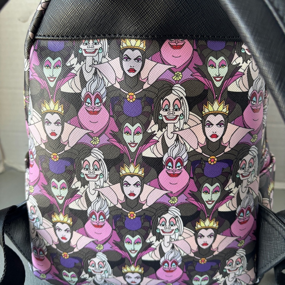 Disney Loungefly Villains Mini Backpack With Matching Wallet - Picture 8 of 13